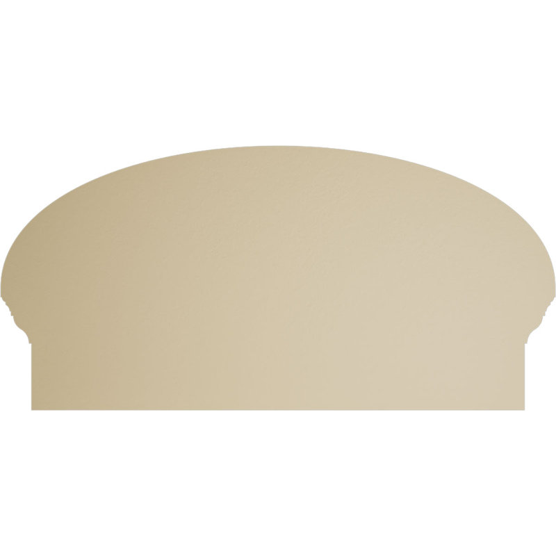 Fronton en uréthane Elliptical Signature, brun clair apprêté, 24 po x 12,875 po x 2,75 po, 4 rayons, Combinaison