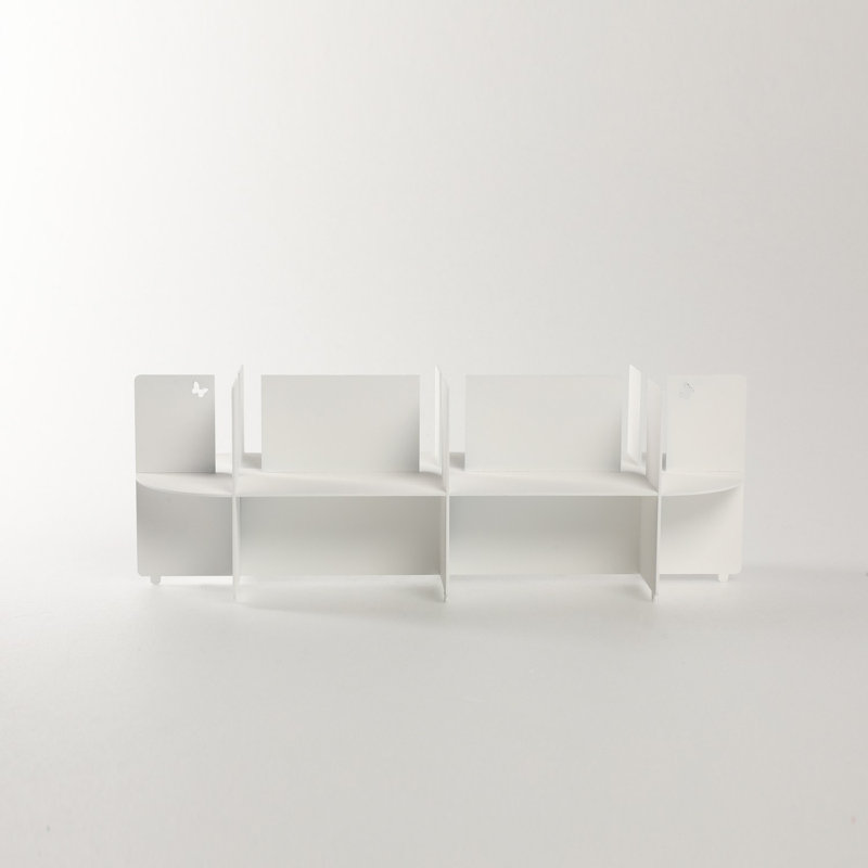 Metal Tabletop Candlestick, White, 31'' H X 12'' W X 16'' D