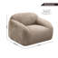 Fauteuil moelleux pivotant en fausse fourrure-666202055