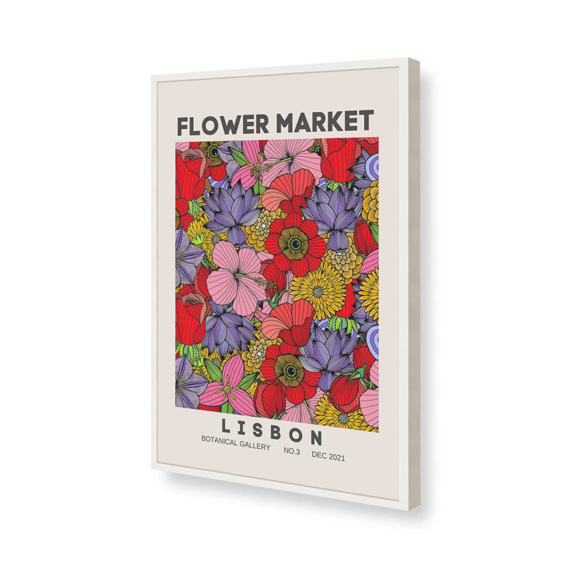 «Lisbon in Bloom», impression, H 17 po x l 13 po, Blanc opaque