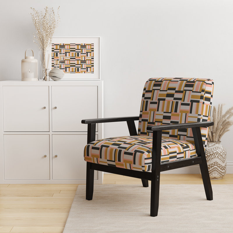 Fauteuil rembourré Mid-Century