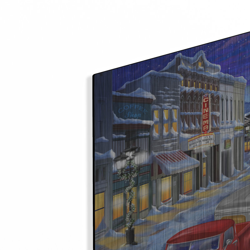 «Main Street Christmas» par Bigelow Illustration, H 24 po x l 36 po