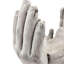 Ciment antique gris de 9 pouces acceptant les mains de 2 pour une plante d'intérieur ou une bougie en vitrine décorative