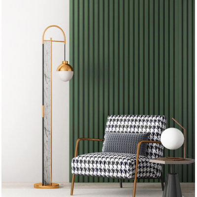 94.5" L x 5.75" W Shiplap Wood Wall Paneling, 3D Wall Paneling for Interior Wall Décor
