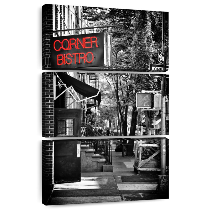 Nicci Corner Bistro et West Village Manhattan, H 65 po x l 42 po