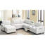 Canapé modulaire en chenille avec rangement amovible et supplémentaire, revêtement de style caché 104 po