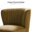 Fauteuil d'appoint en velours Leona avec pieds en métal-826244510