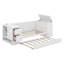 Lit de jour simple, structure de canapé-lit en bois avec couchette et accoudoirs de rangement polyvalents-653853754