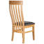 Newbury 55cm H Upholstered Slat Back Side Chair in Brown