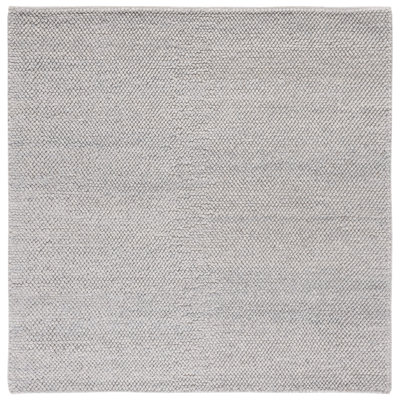 Almus Handmade Tufted Wool Silver Area Rug