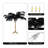 28"H Branch and Black Ostrich Feather Table Lamp-1025411290
