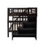 Lit superposé double avec rangement et garde-corps pour escalier pour chambre à coucher, dortoir, espresso-1494059171