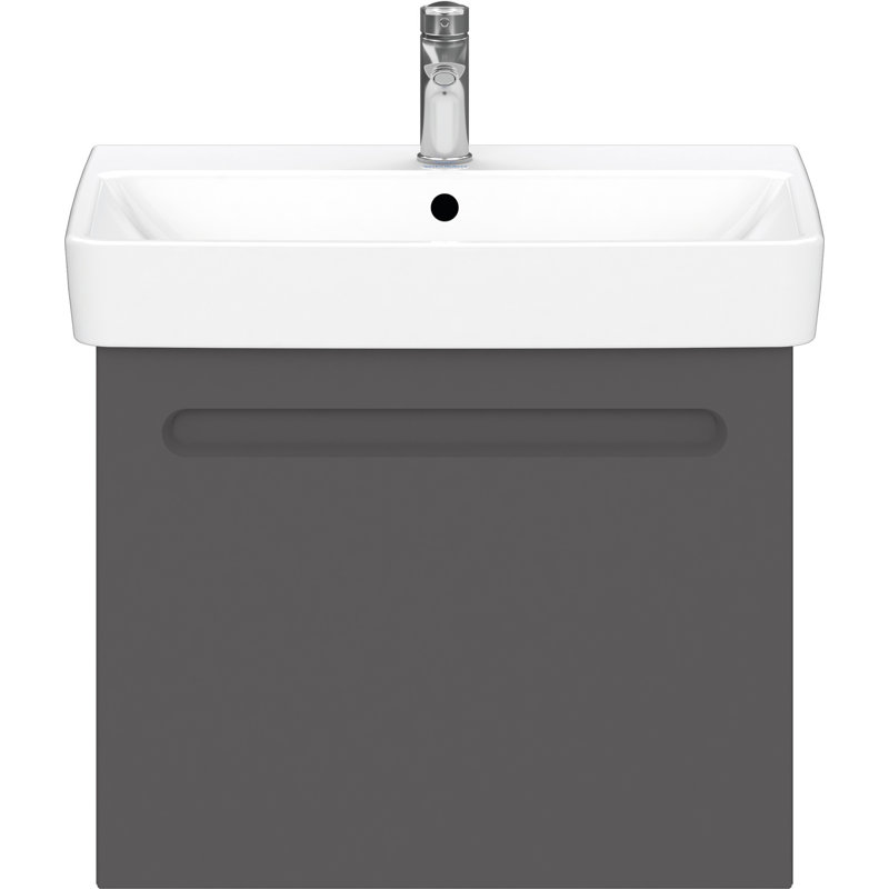 Meuble-lavabo simple 25,63 po Duravit No.1, Graphite mat