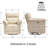 Faux Leather Electric Adjustable Upholstered Lounge Chair Recliner-156147344