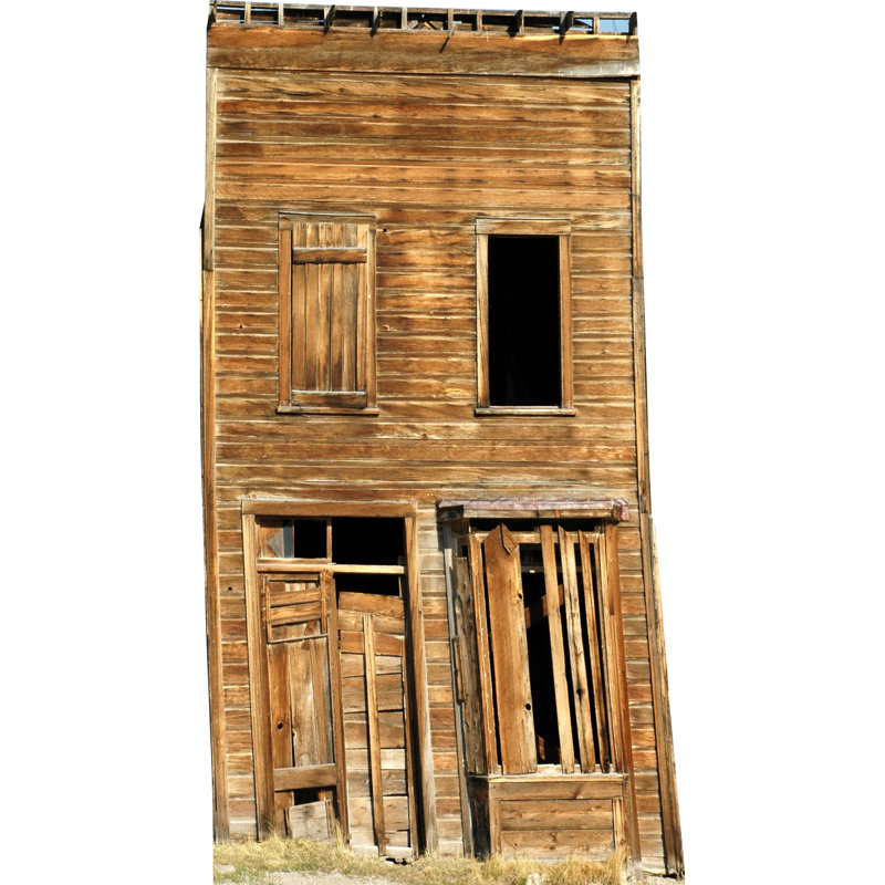 «Western Rustic 1800S Ghost Town Old Building», carton de 84 po
