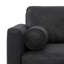 Chaise avec accoudoirs rembourrée de style moderne Mid-Century de 42 po Morrison-110809737