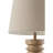Resin Table Lamp with Linen Drum Shade
