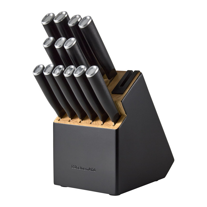 Kitchenaid Classic Two Tone Knife Block Set, 14 Piece - Thumbnail 3