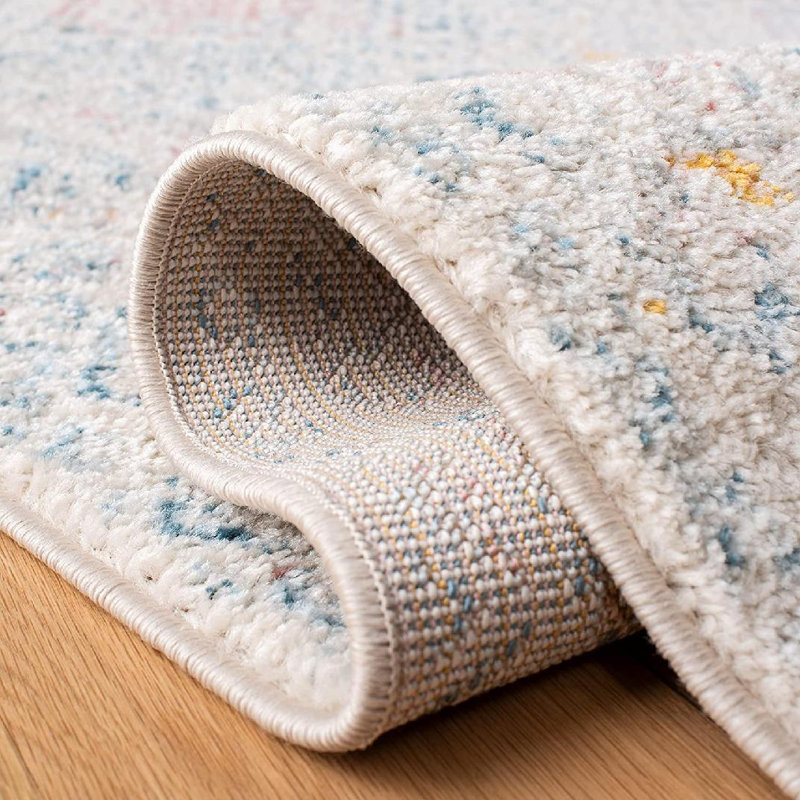 Tapis ivoire / terre cuite Dennison Southwestern, Rectangle 6 pi x 9 pi