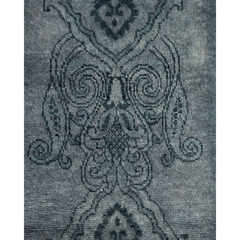 Tapis gris unique de 9 pi 4 po x 11 pi 5 po Yamily