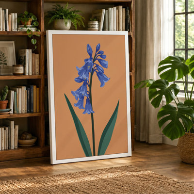 Blue Iris Botanical - Wrapped Canvas