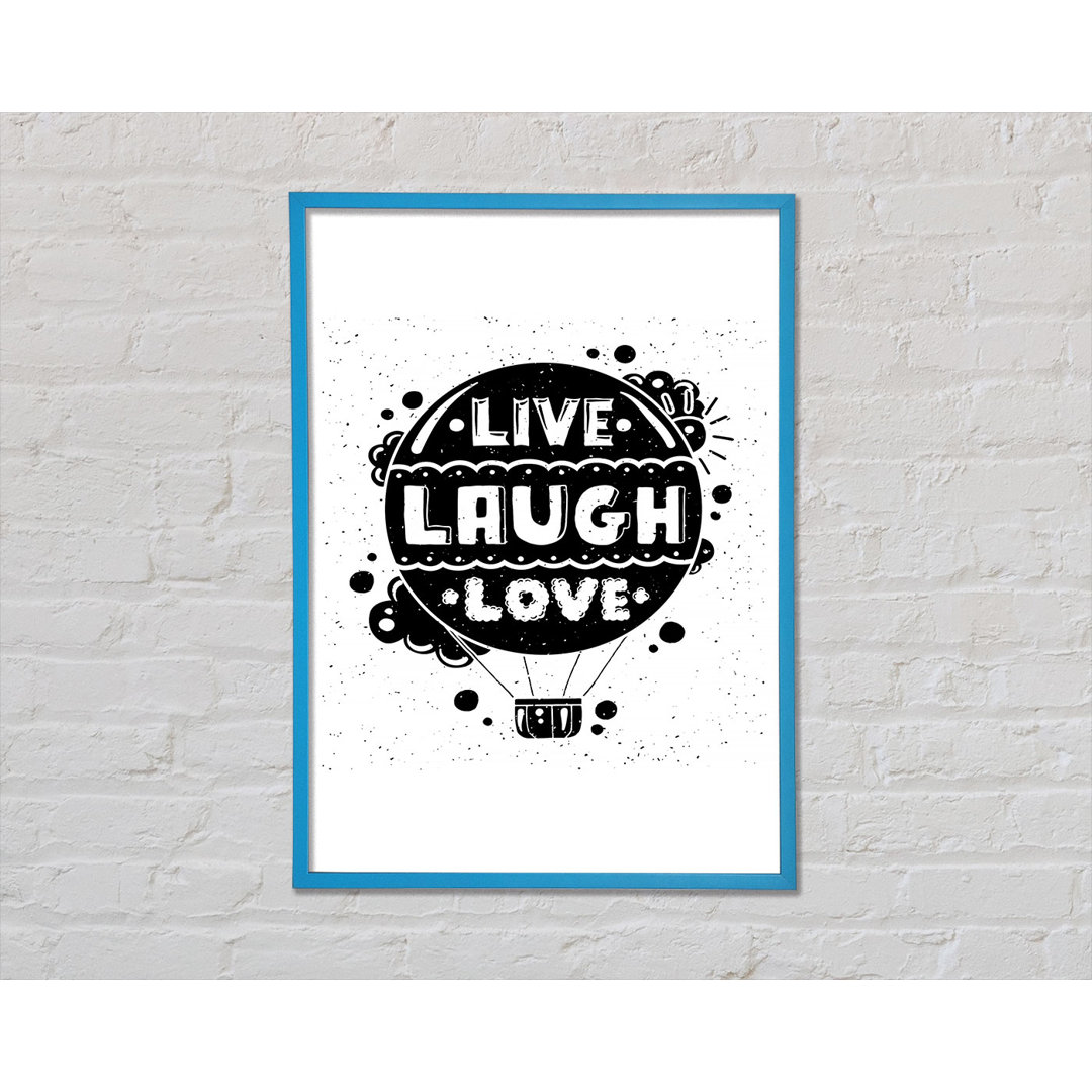 Live Laugh Love 2 - Einzelne Bilderrahmen Kunstdrucke