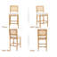Upholstered Bar Stool with Solid Wood Frame-373060165-373060167