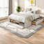 Grands lits plateforme en MDF en bois massif peu encombrants, design moderne pour la maison