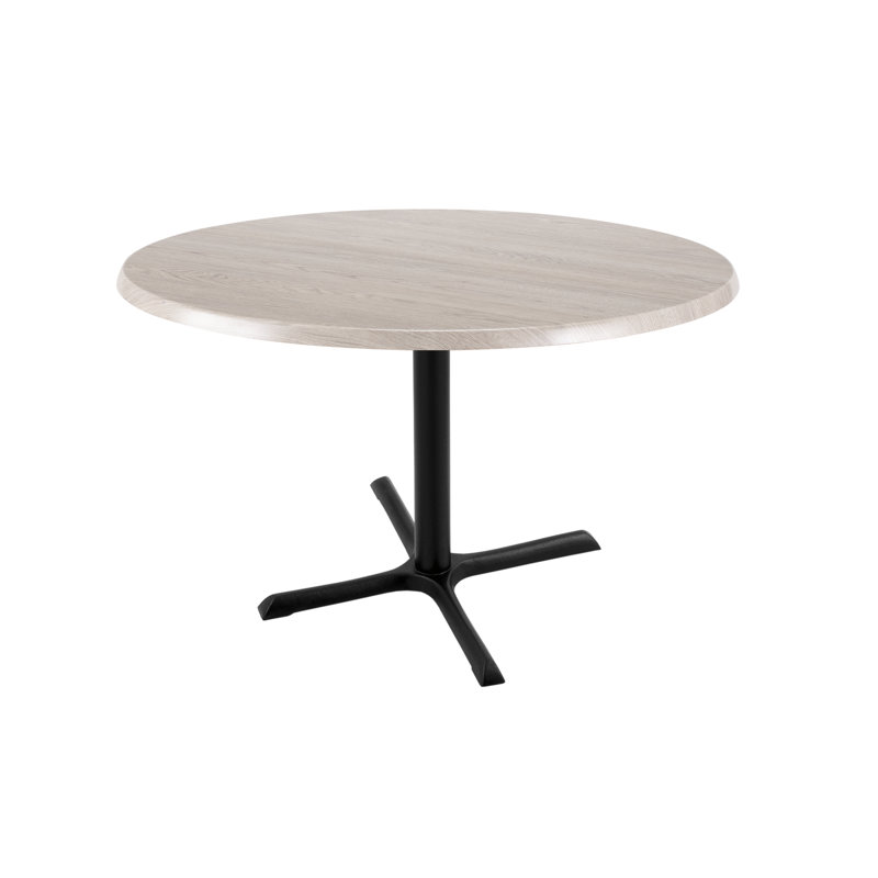 30" Tall, Indoor/Outdoor Table, 36" L x 36" W, White Ash