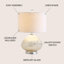 Lampe de table 23 po Linch
