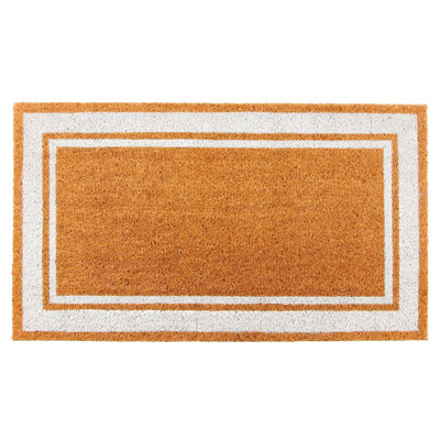 Tapis d'entrée KAF Home en fibre de coco neuve, ultra-résistant et imperméable