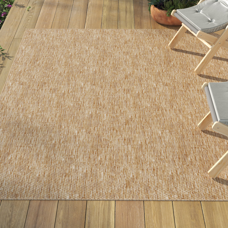 Iyana Machine Woven Geometric Indoor/Outdoor Area Rug , Rectangle 6'7" x 9'2"