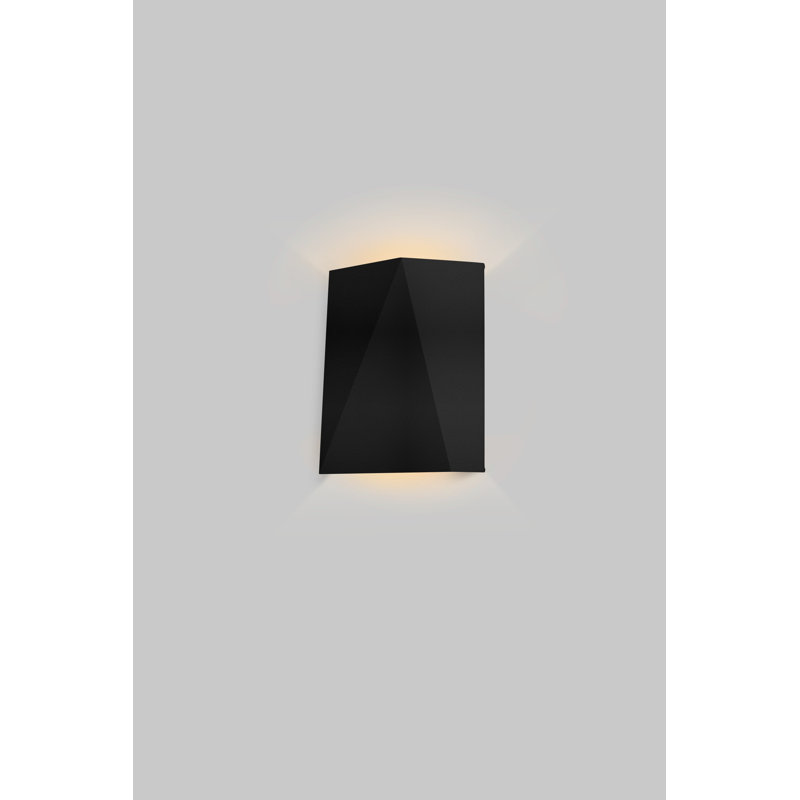 Calx LED Wall Light, Textured Black, 3000K