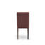 Ensemble de salle à manger 5 pièces comprenant une table de salle à manger et 4 chaises de salle à manger en tissu de polyester bourgogne, acajou-767197076-767197079-792730455