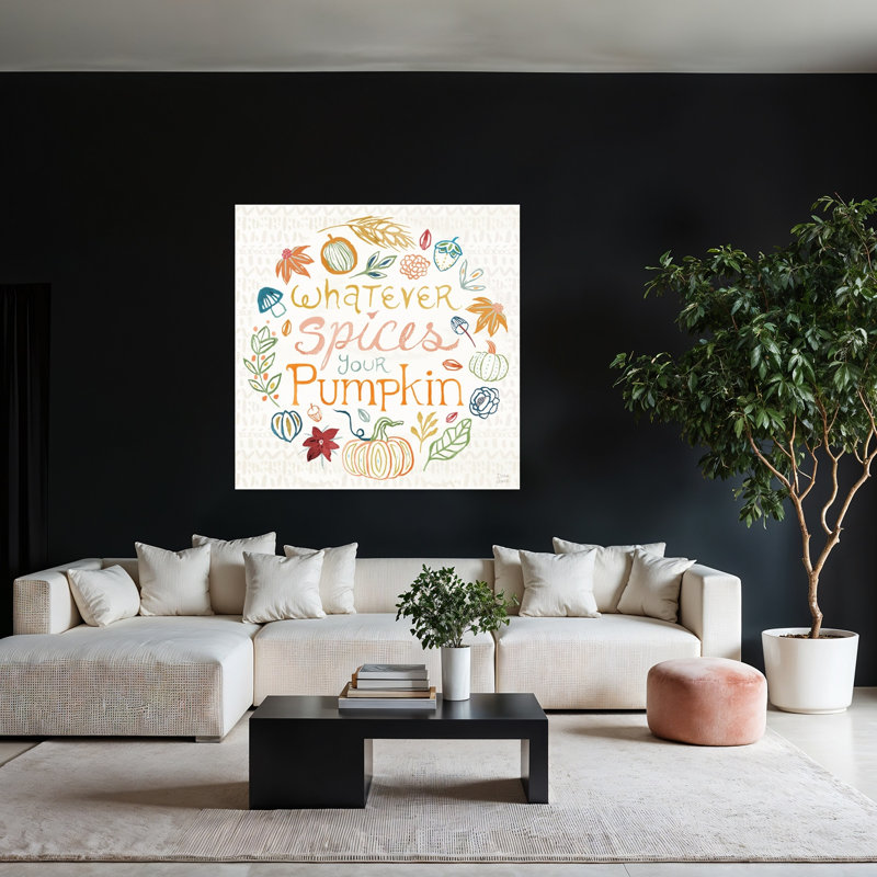 Moisson fantaisiste Harvest, art abstrait d'automne, H 48 po x l 48 po