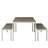 Joel Rectangular Aluminum Patio Dining Set with Polyresin Top -702578806