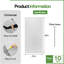 Fasarxiu 2 ft. x 4 ft. Decorative Textured Ceiling Tile 10-Pack, Extra Thick, Fire-Rated, Waterproof, Reusable - Premium PVC, White (80 sq. ft. / case)-130816337-130816339