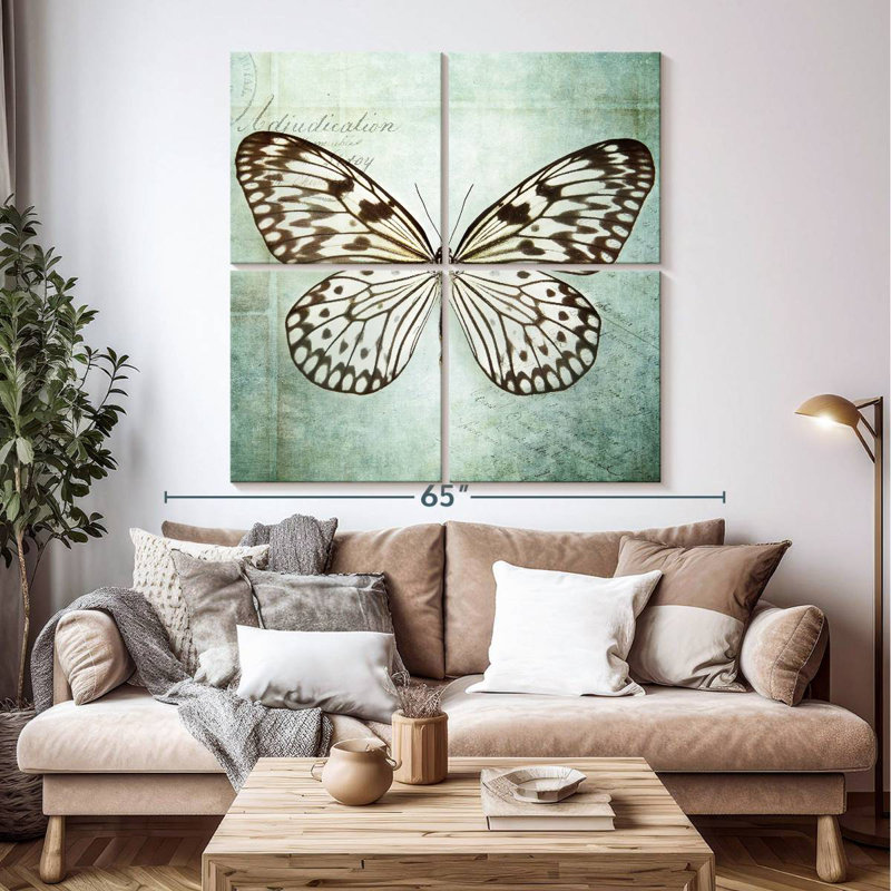 Brampt French Butterfly VI, 50" H x 50" W