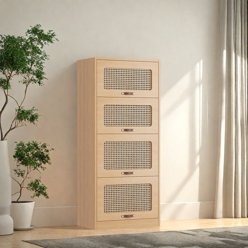 Rabehi, (4 tablettes) H 54,3 po x l 23,6 po x P 13,7 po, Brun
