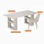 Bureau design avec rangement pour les pieds-1113725183
