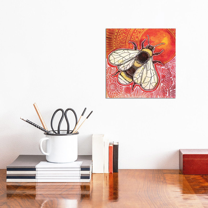 Just Bee by Lynnette Shelley - Wrapped Canvas Print, 30.48 cm H x 30.48 cm W