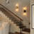 20" Modern Rechargeable Wall Sconces With Remote & Bulbs (Set of 2)-1618111103