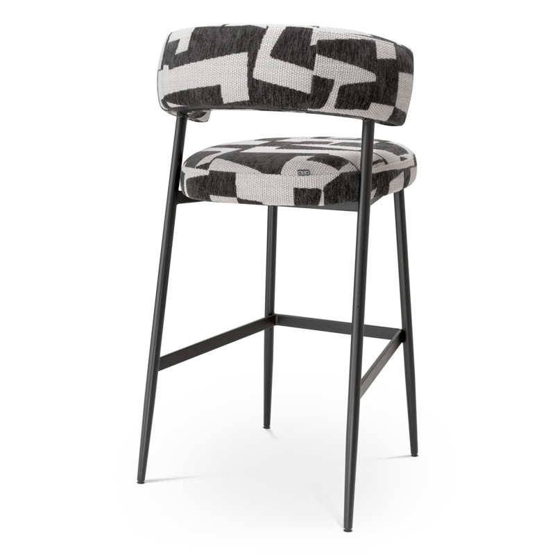 Bar Stool Folsom Brooklyn Black, Bar Stool (30.31" Seat Height)