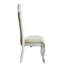 2 pièces de chaises de salle à manger caramel et perle antique - sophistiquées avec rembourrage en mousse et structure en bois d'hévéa