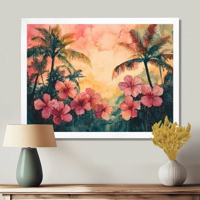 Chui Hibiscus Flowers In Tropical Harmony II - Hibiscus Wall Art