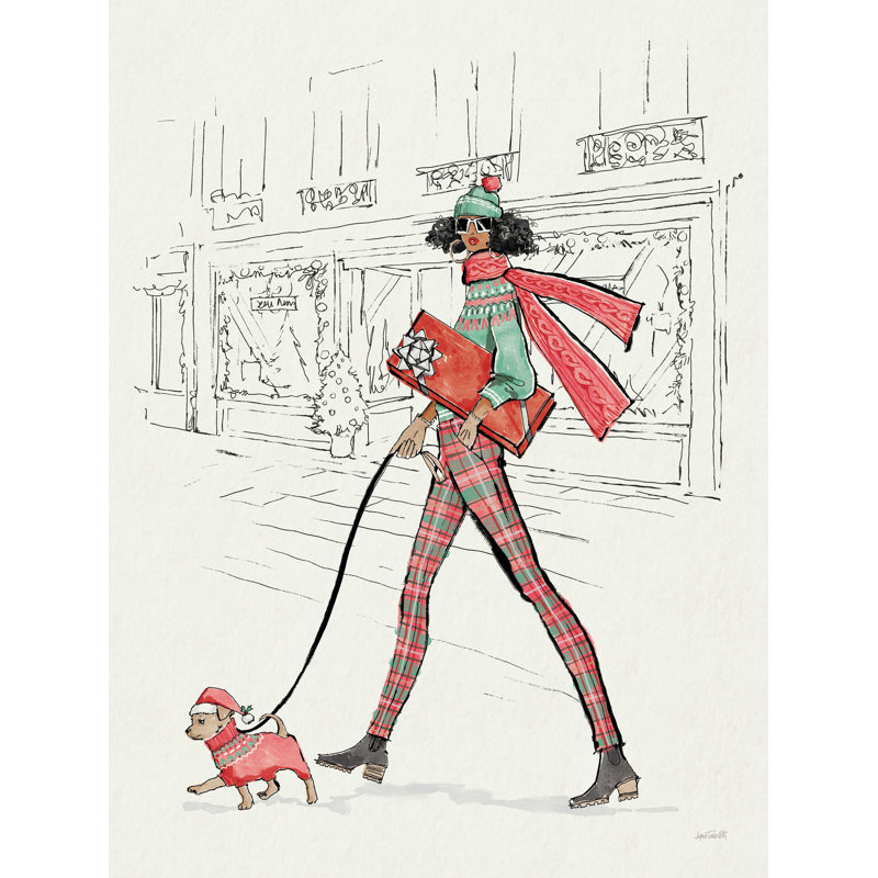 «Holiday Fashionistas III» par Anne Tavoletti, impression sur toile tendue, H 24 po x l 18 po