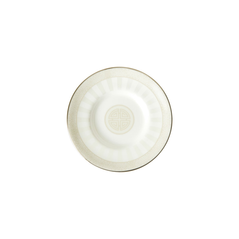 Satori Handmade Bone China Saucer, Pearl