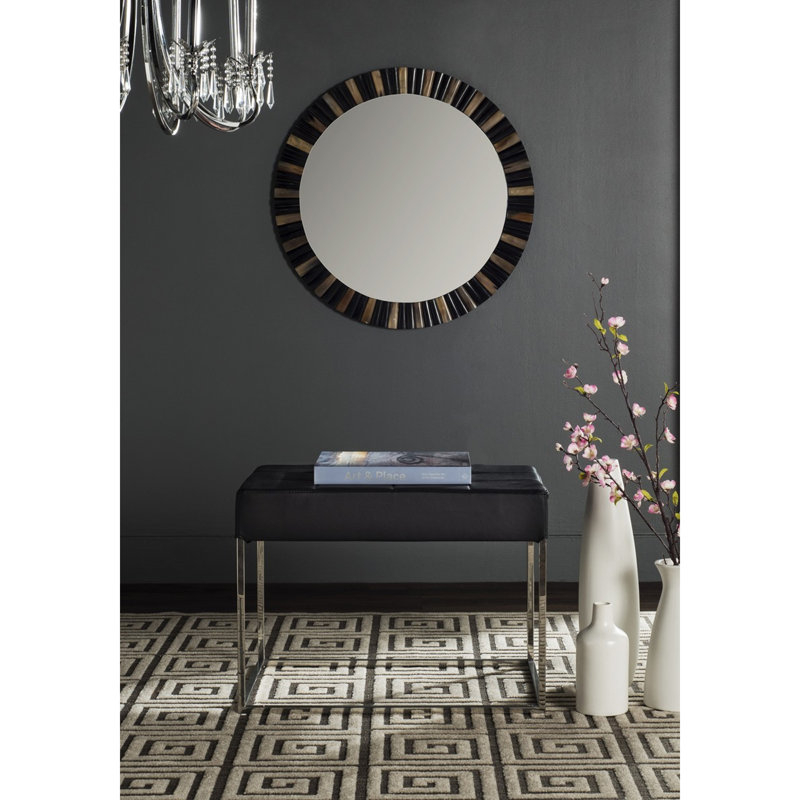 Repose-pieds Halewood, Similicuir noir