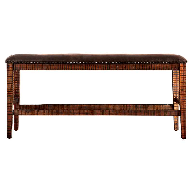 Riley Faux Leather Upholstered Bench