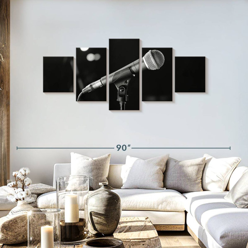 Microphone, H 30 po x l 68 po
